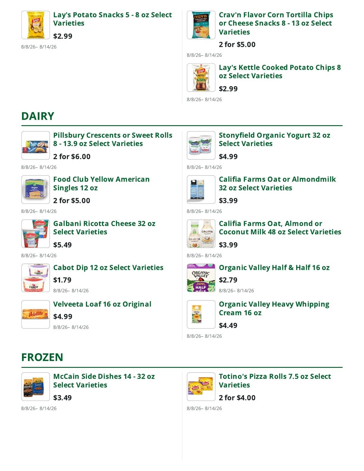 Sleeper's Market Weekly Ad August 8 - 14, 2026