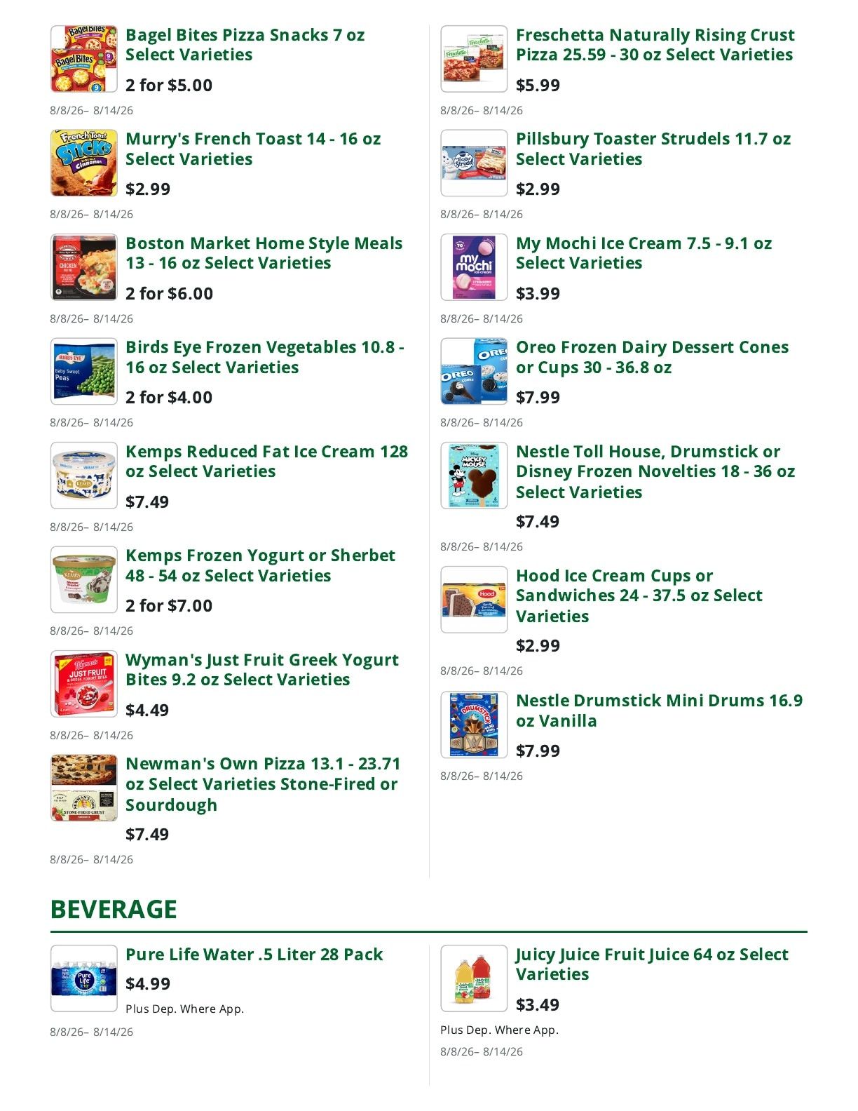 Sleeper's Market Weekly Ad August 8 - 14, 2026