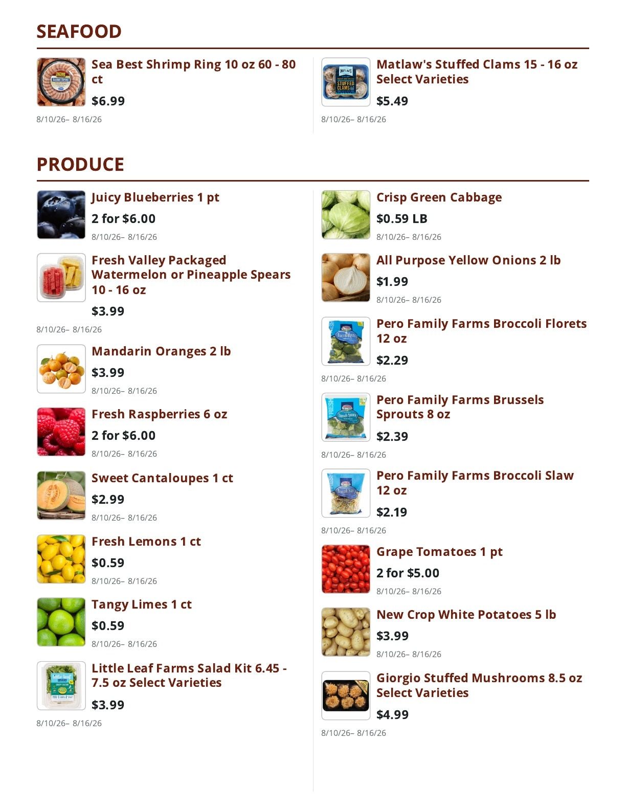 Eden General Store Weekly Ad August 10 - 16, 2026