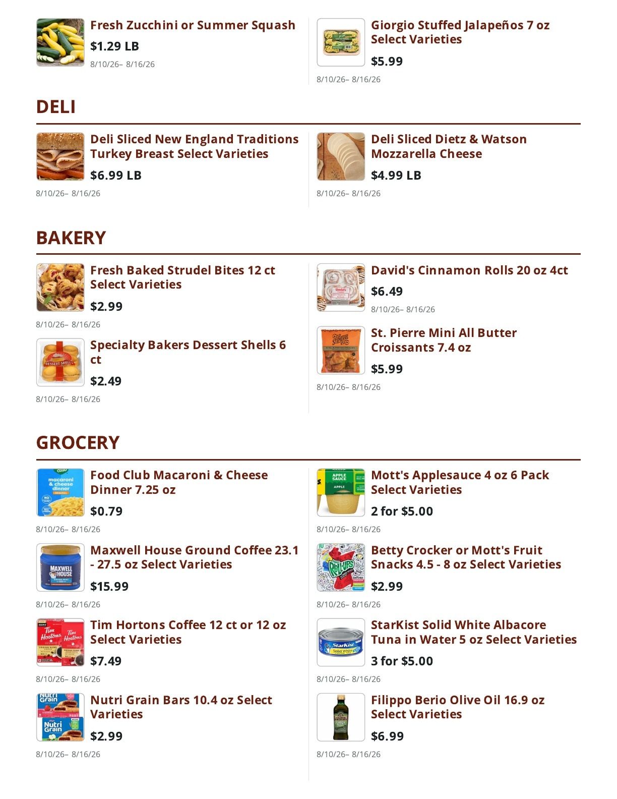 Eden General Store Weekly Ad August 10 - 16, 2026