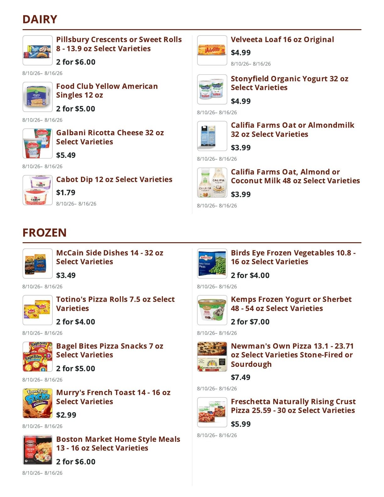 Eden General Store Weekly Ad August 10 - 16, 2026