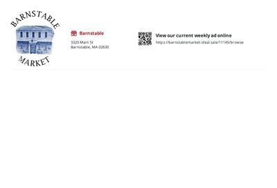 Barnstable Market Weekly Ad August 10 - 22, 2026