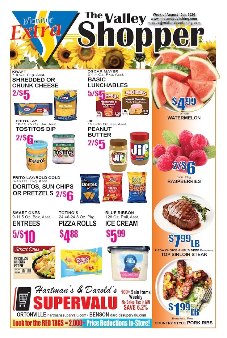 Darold's Supervalu Weekly Ad August 10 - 16, 2026