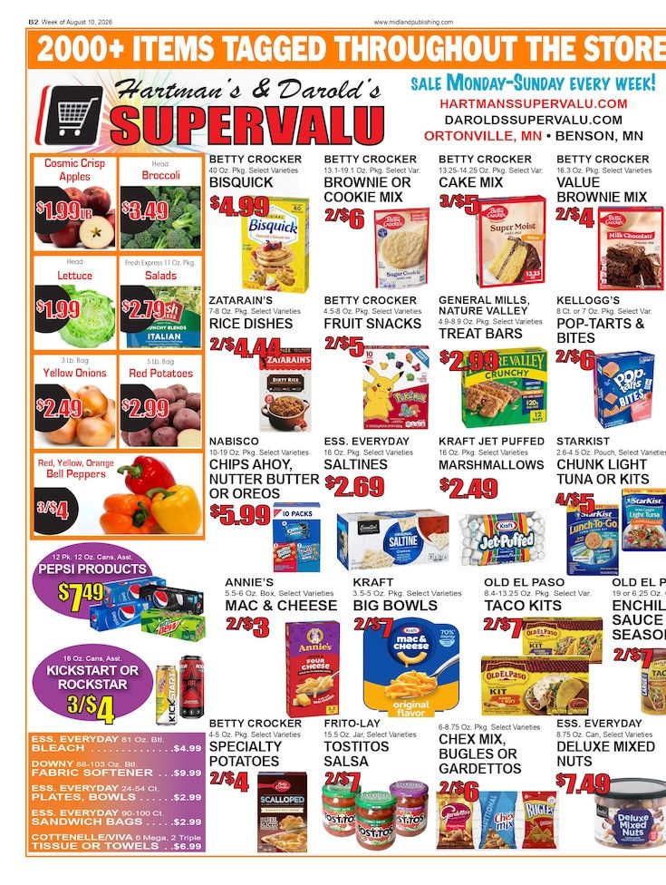 Darold's Supervalu Weekly Ad August 10 - 16, 2026