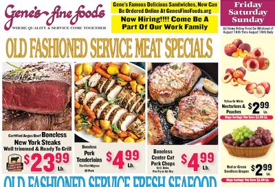 Gene's Fine Foods Weekly Ad August 12 - 18, 2026