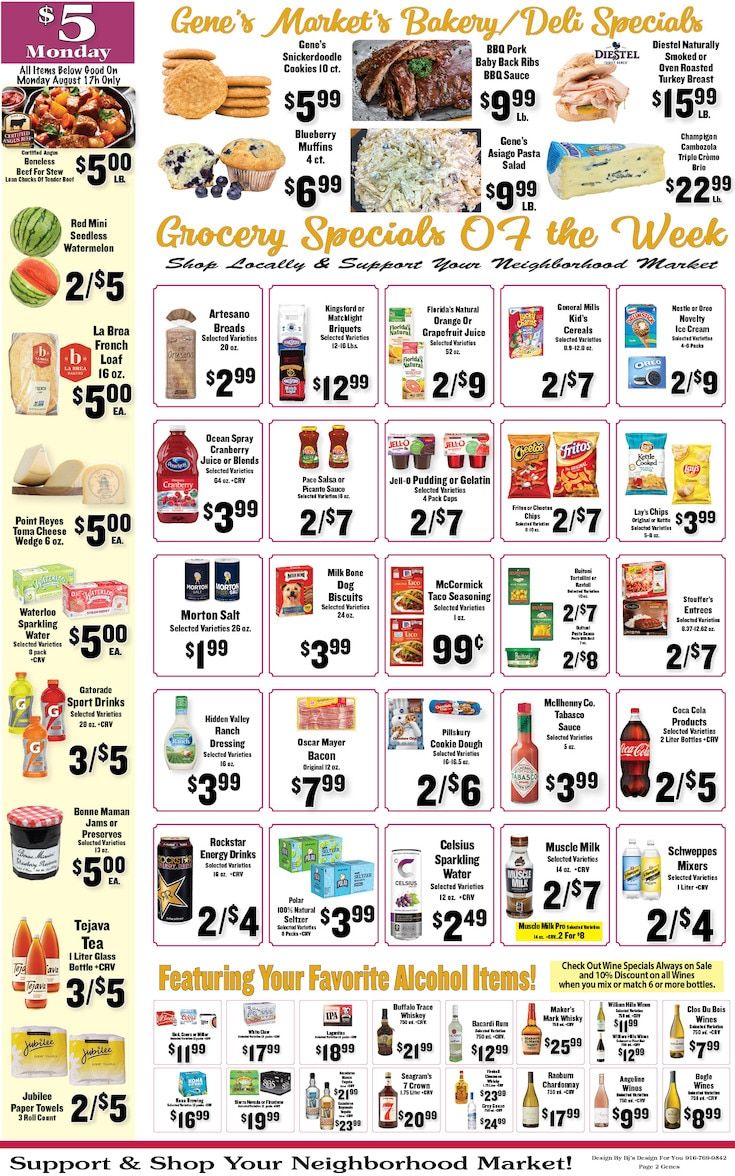 Gene's Fine Foods Weekly Ad August 12 - 18, 2026