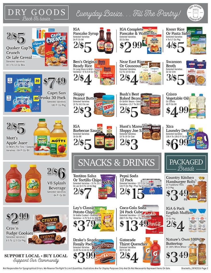 Brackett's Market Weekly Ad August 14 - 20, 2026