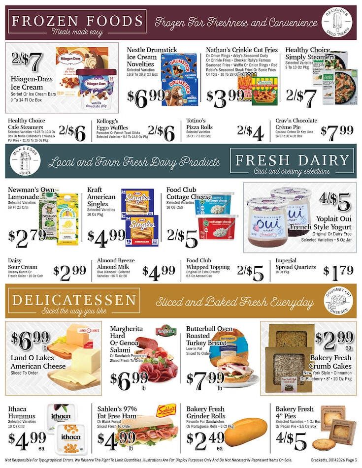 Brackett's Market Weekly Ad August 14 - 20, 2026