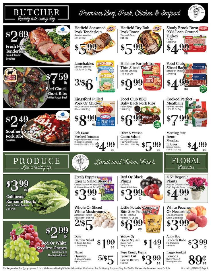 Brackett's Market Weekly Ad August 14 - 20, 2026