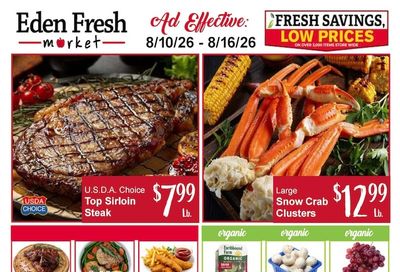 Eden Fresh Market Weekly Ad August 10 - 16, 2026