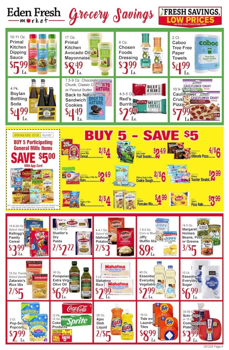 Eden Fresh Market Weekly Ad August 10 - 16, 2026