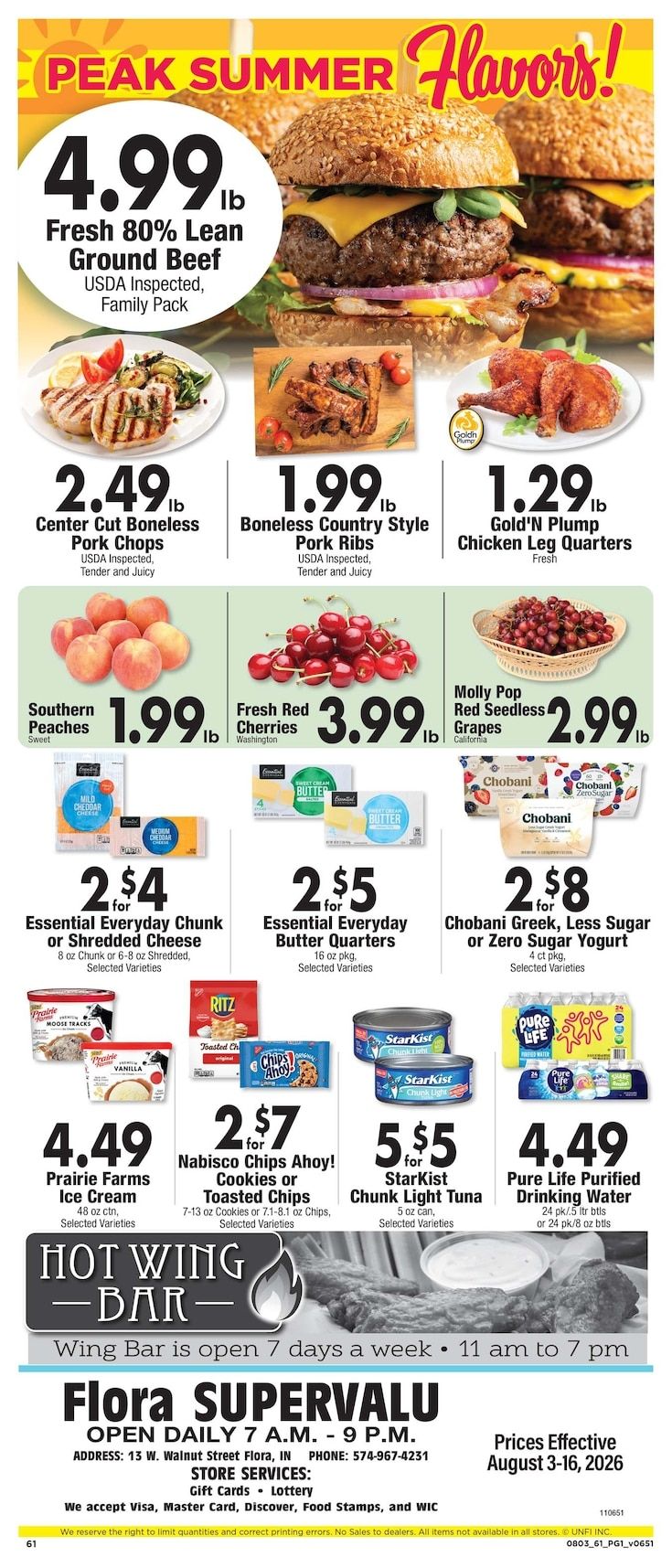 Flora SuperValu Weekly Ad August 3 - 16, 2026