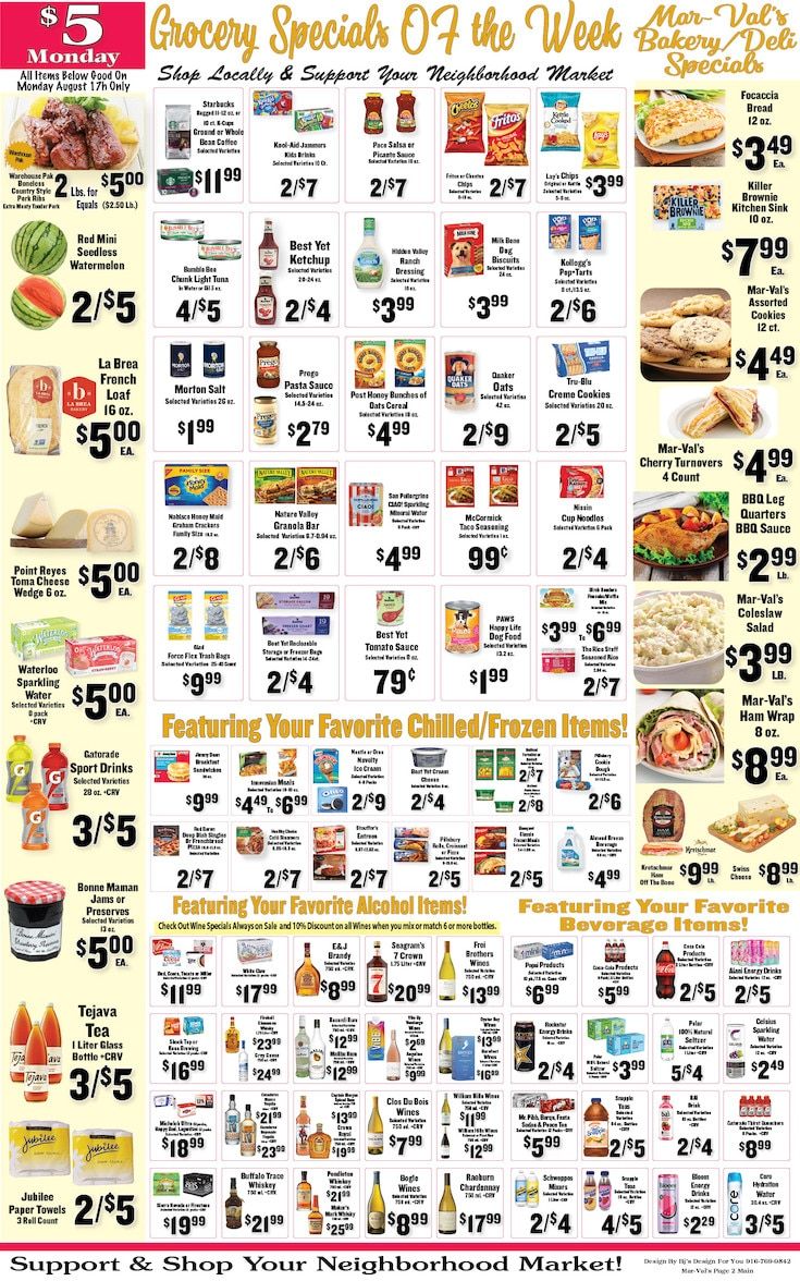 Mar-Val Food Stores (California) Weekly Ad August 12 - 18, 2026