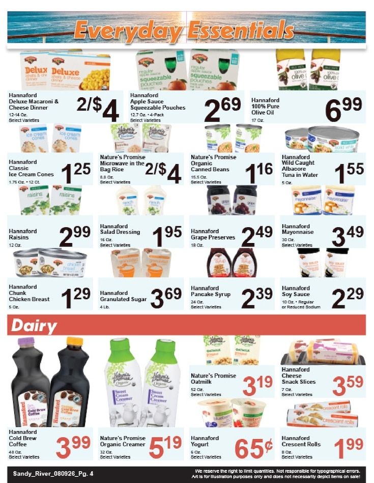 Sandy River Shop 'n Save Weekly Ad August 9 - 15, 2026
