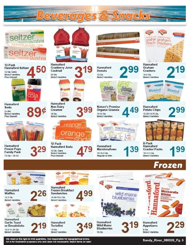 Sandy River Shop 'n Save Weekly Ad August 9 - 15, 2026