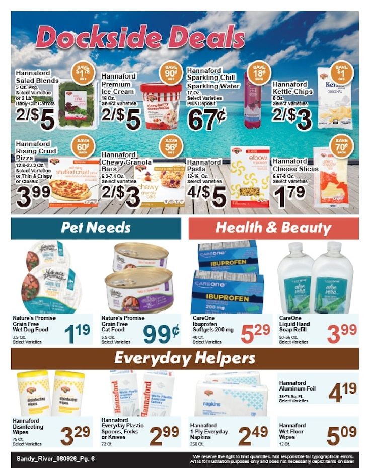 Sandy River Shop 'n Save Weekly Ad August 9 - 15, 2026