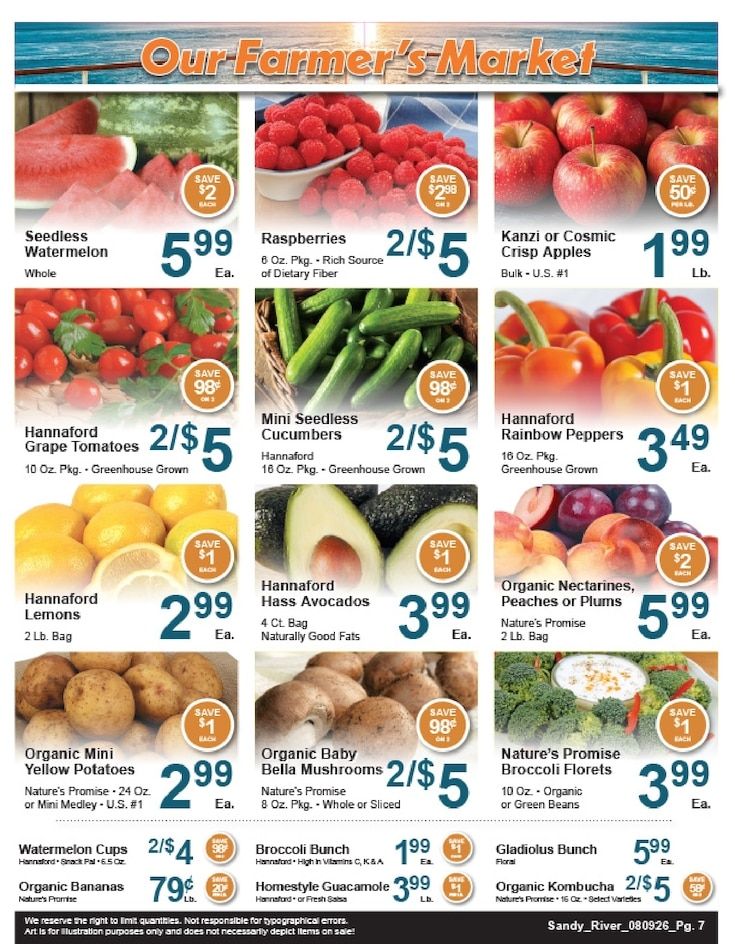 Sandy River Shop 'n Save Weekly Ad August 9 - 15, 2026