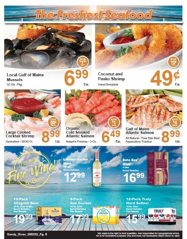 Sandy River Shop 'n Save Weekly Ad August 9 - 15, 2026