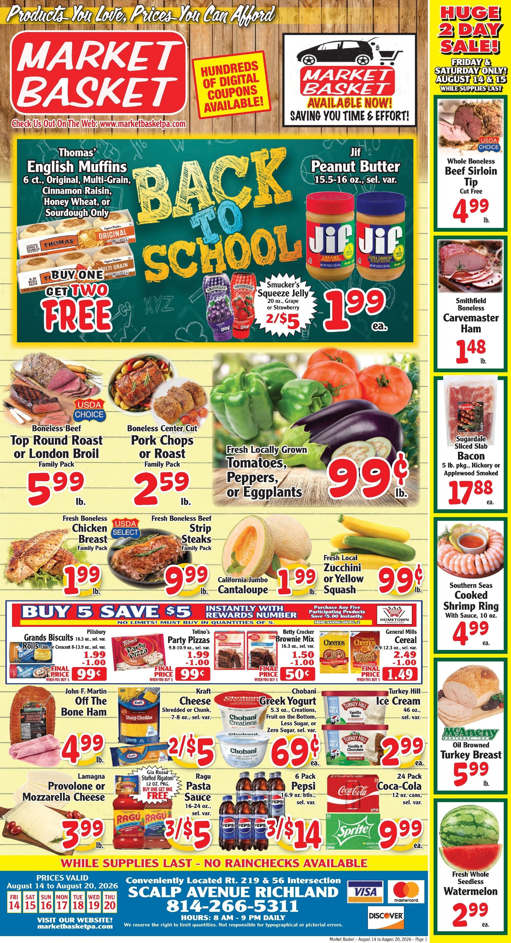 Market Basket Pennsylvania Weekly Ad August 14 - 20, 2026