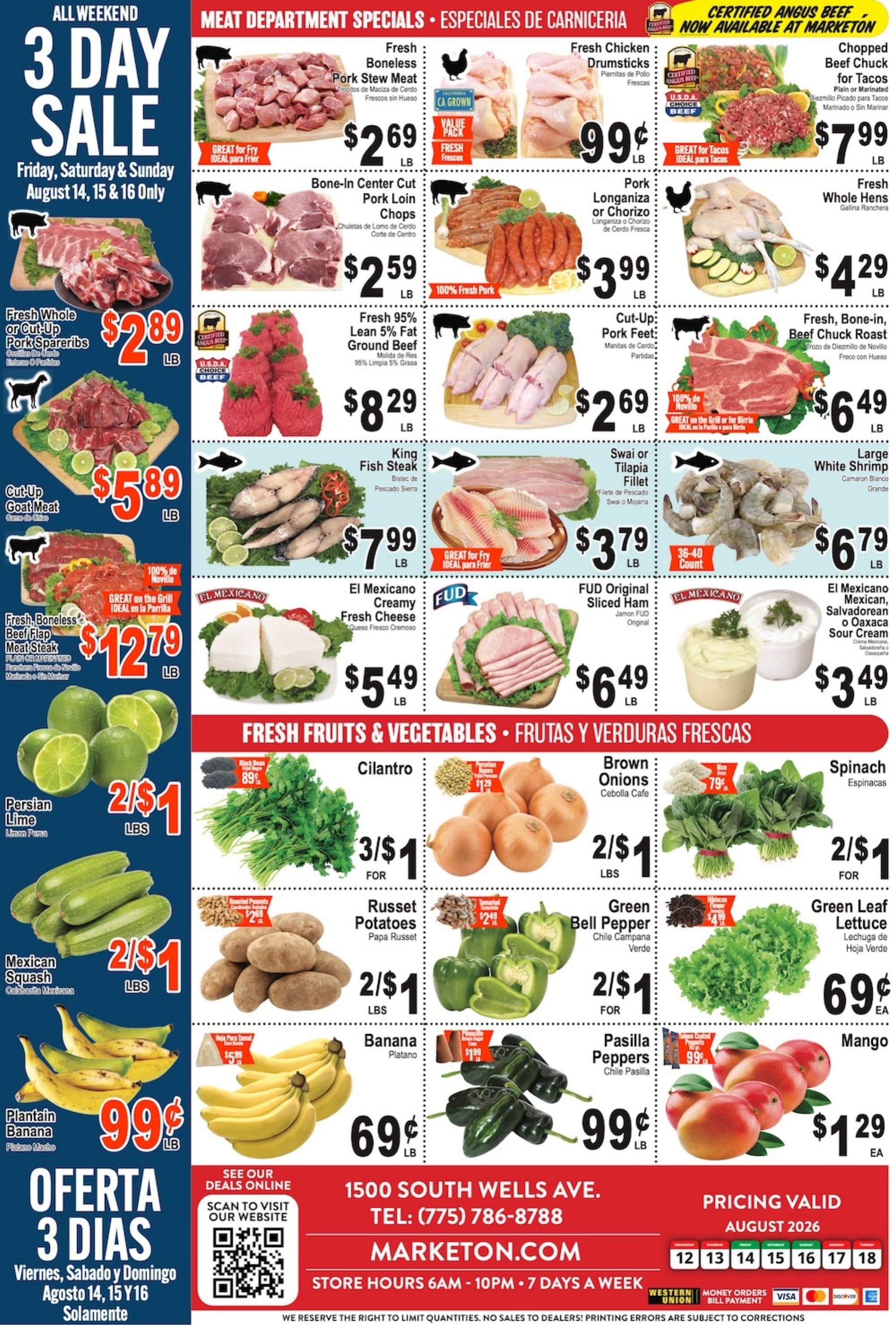 Marketon (Reno, NV) Weekly Ad August 12 - 18, 2026