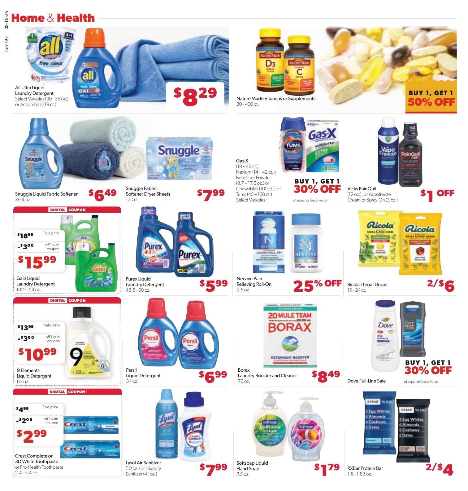Tom's Food Center (Okemos, MI) Weekly Ad August 16 - 22, 2026