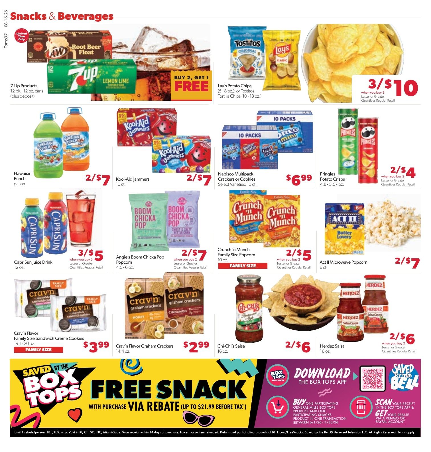 Tom's Food Center (Okemos, MI) Weekly Ad August 16 - 22, 2026