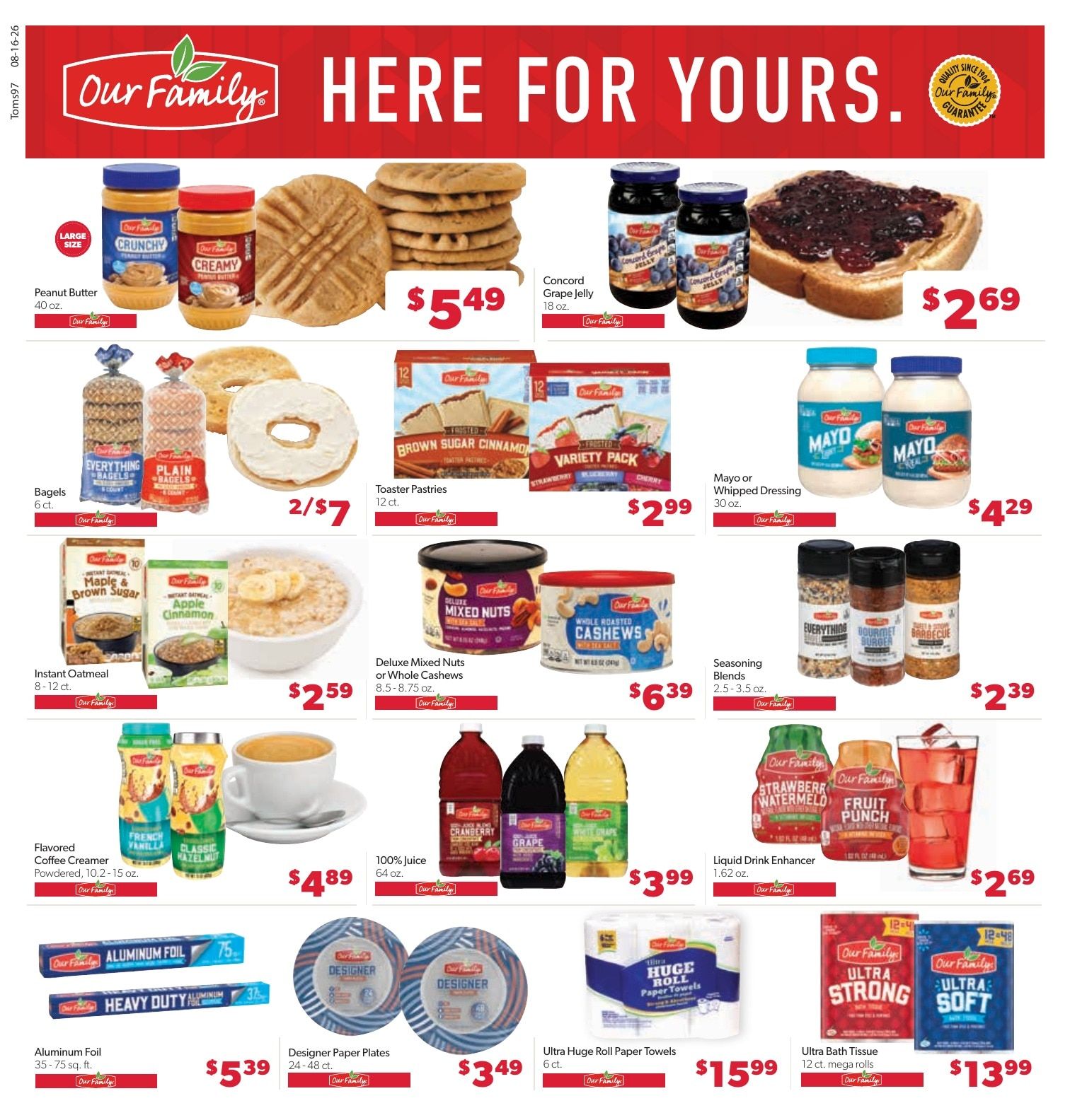 Tom's Food Center (Okemos, MI) Weekly Ad August 16 - 22, 2026