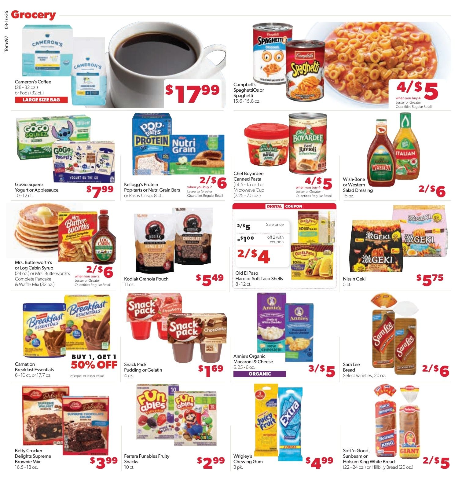 Tom's Food Center (Okemos, MI) Weekly Ad August 16 - 22, 2026