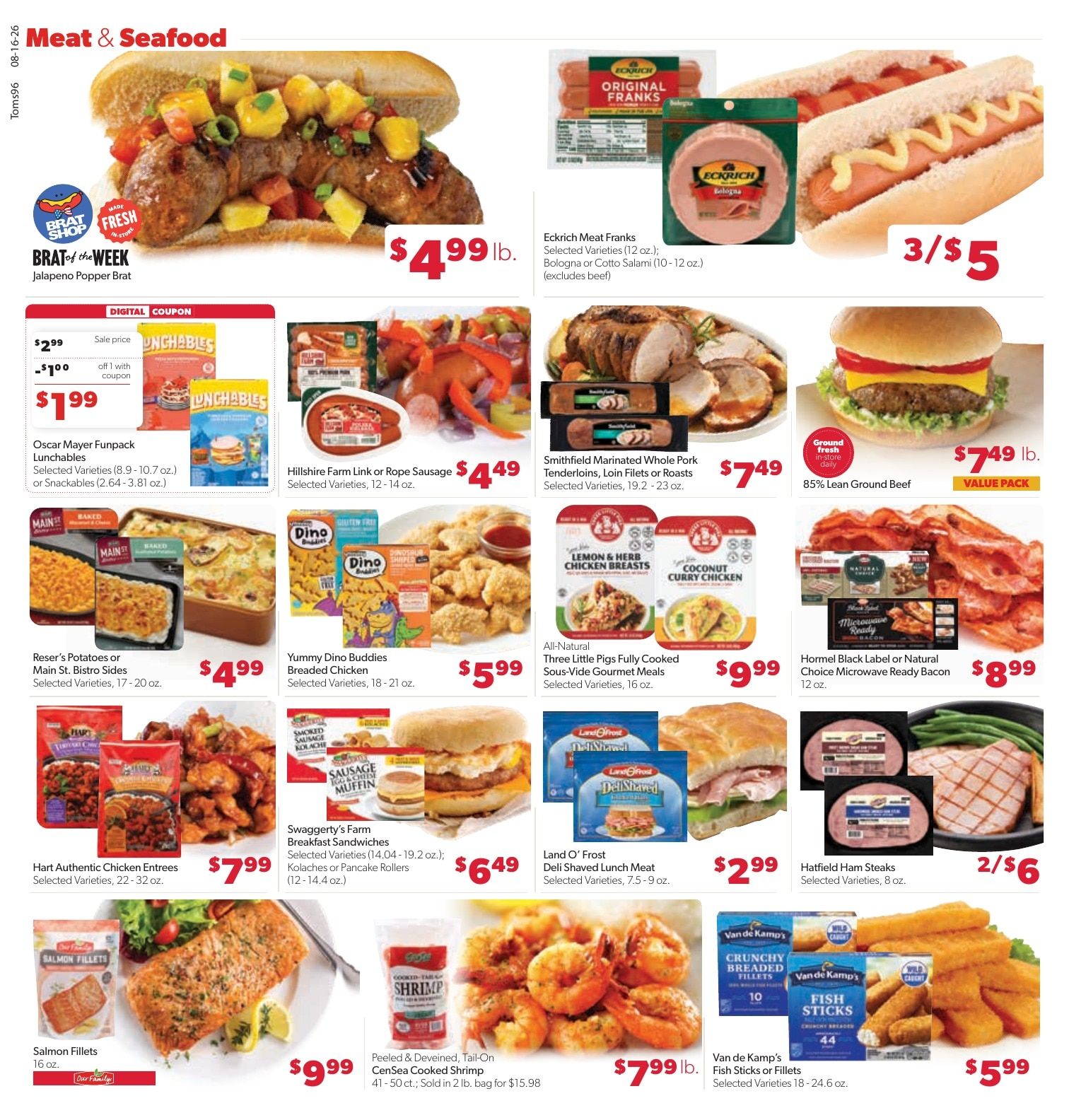 Tom's Food Center (Portland, MI) Weekly Ad August 16 - 22, 2026