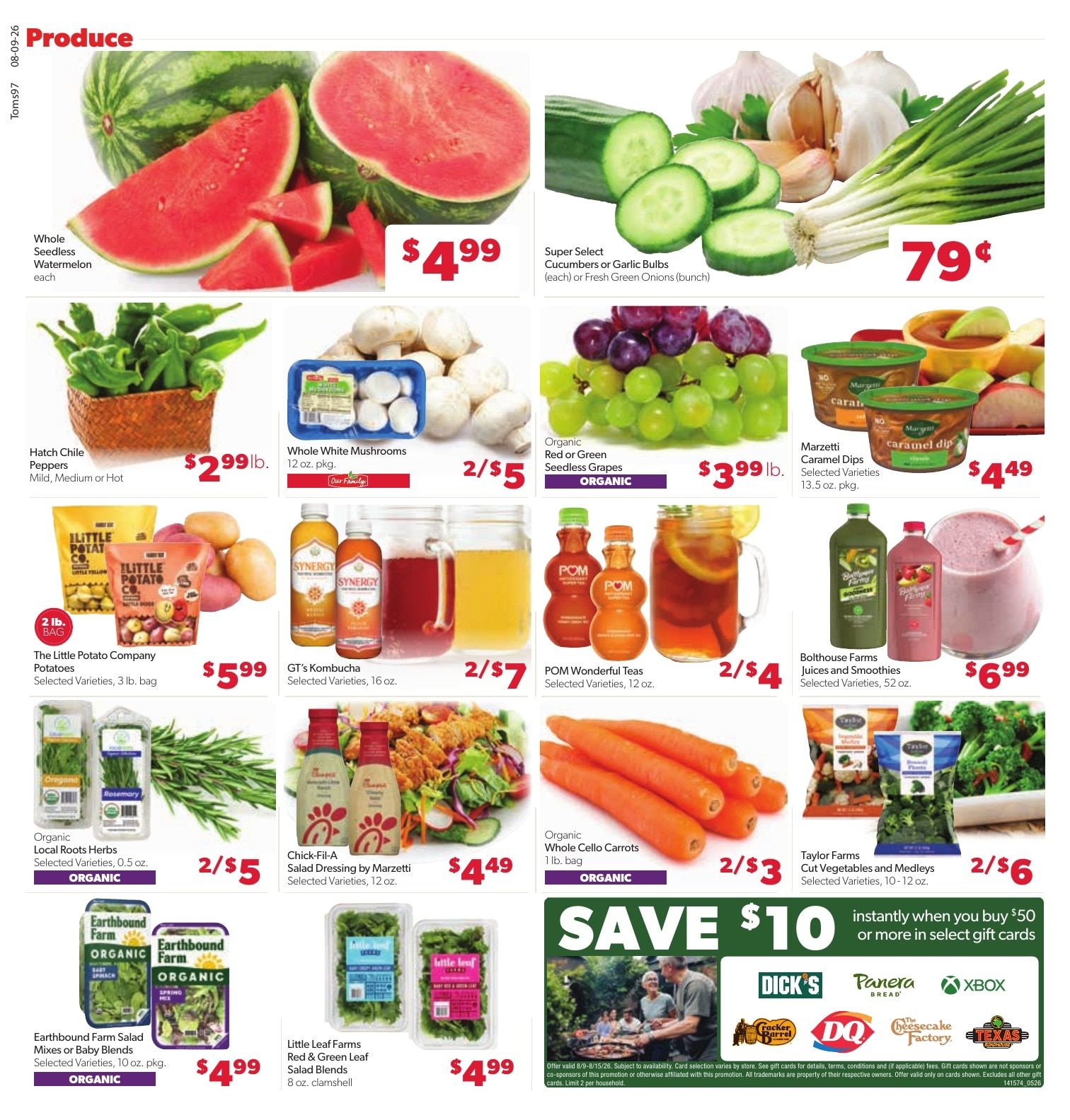 Tom's Food Center (Okemos, MI) Weekly Ad August 9 - 15, 2026
