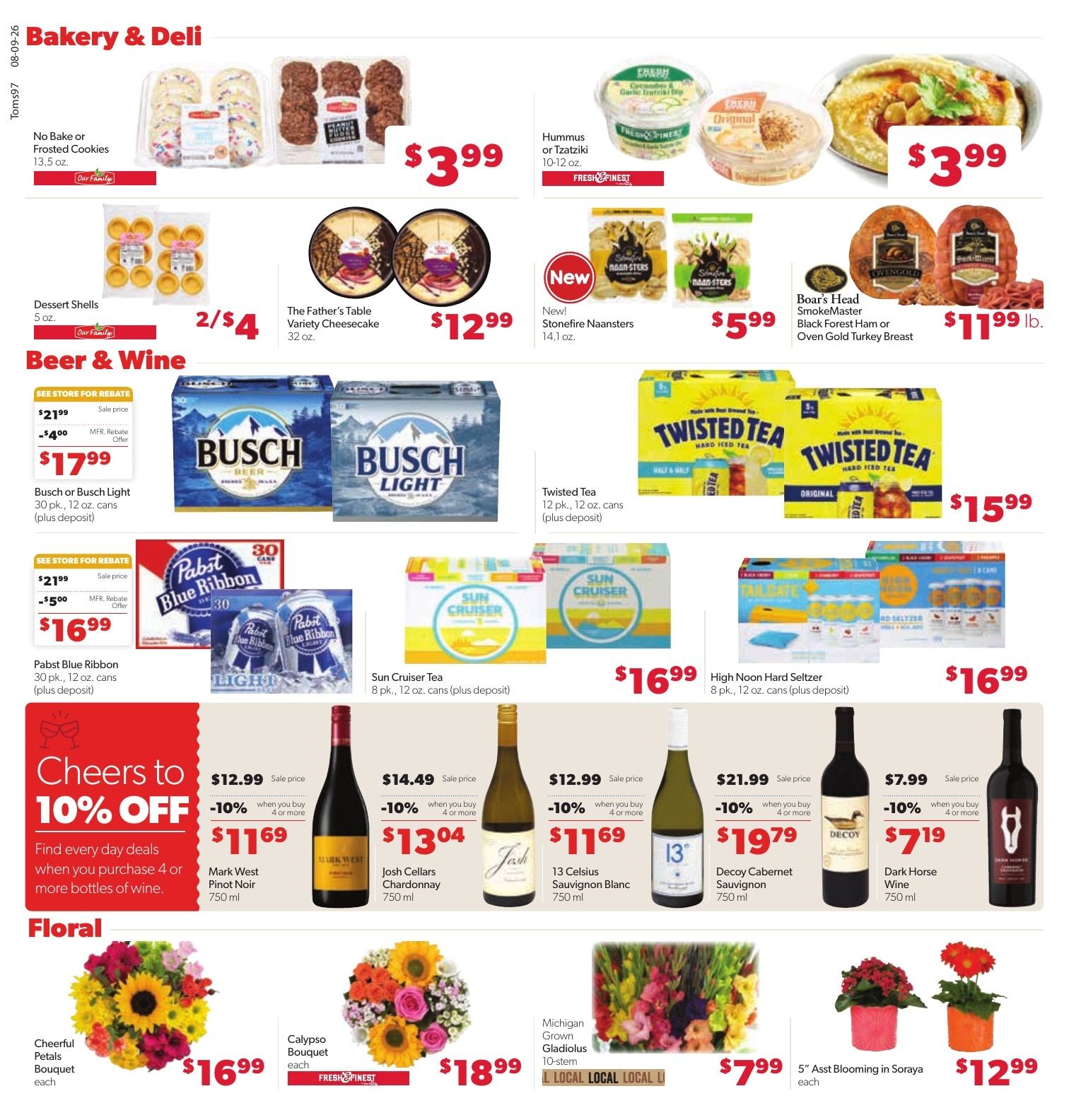 Tom's Food Center (Okemos, MI) Weekly Ad August 9 - 15, 2026