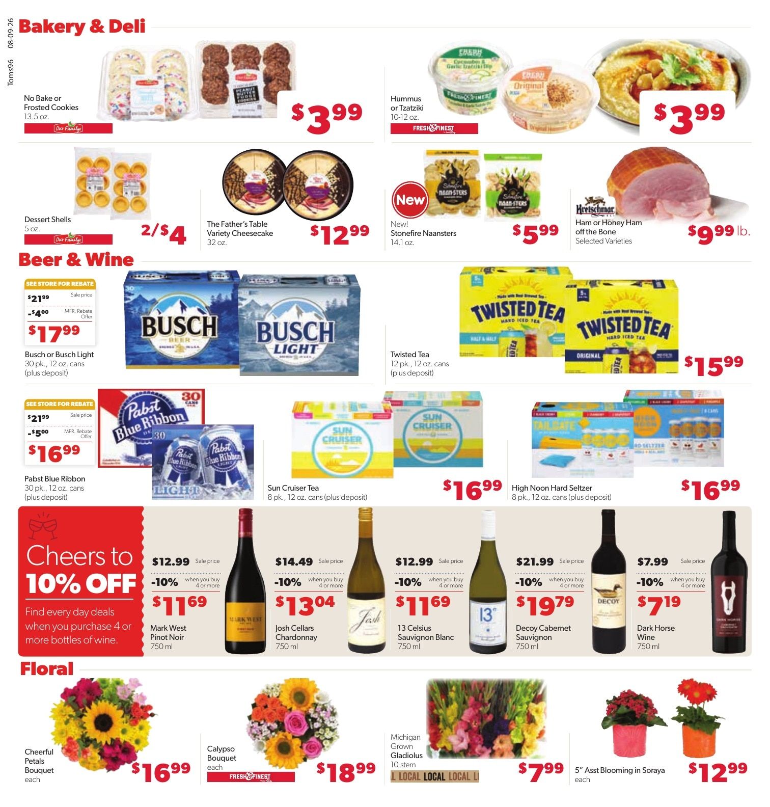 Tom's Food Center (Portland, MI) Weekly Ad August 9 - 15, 2026