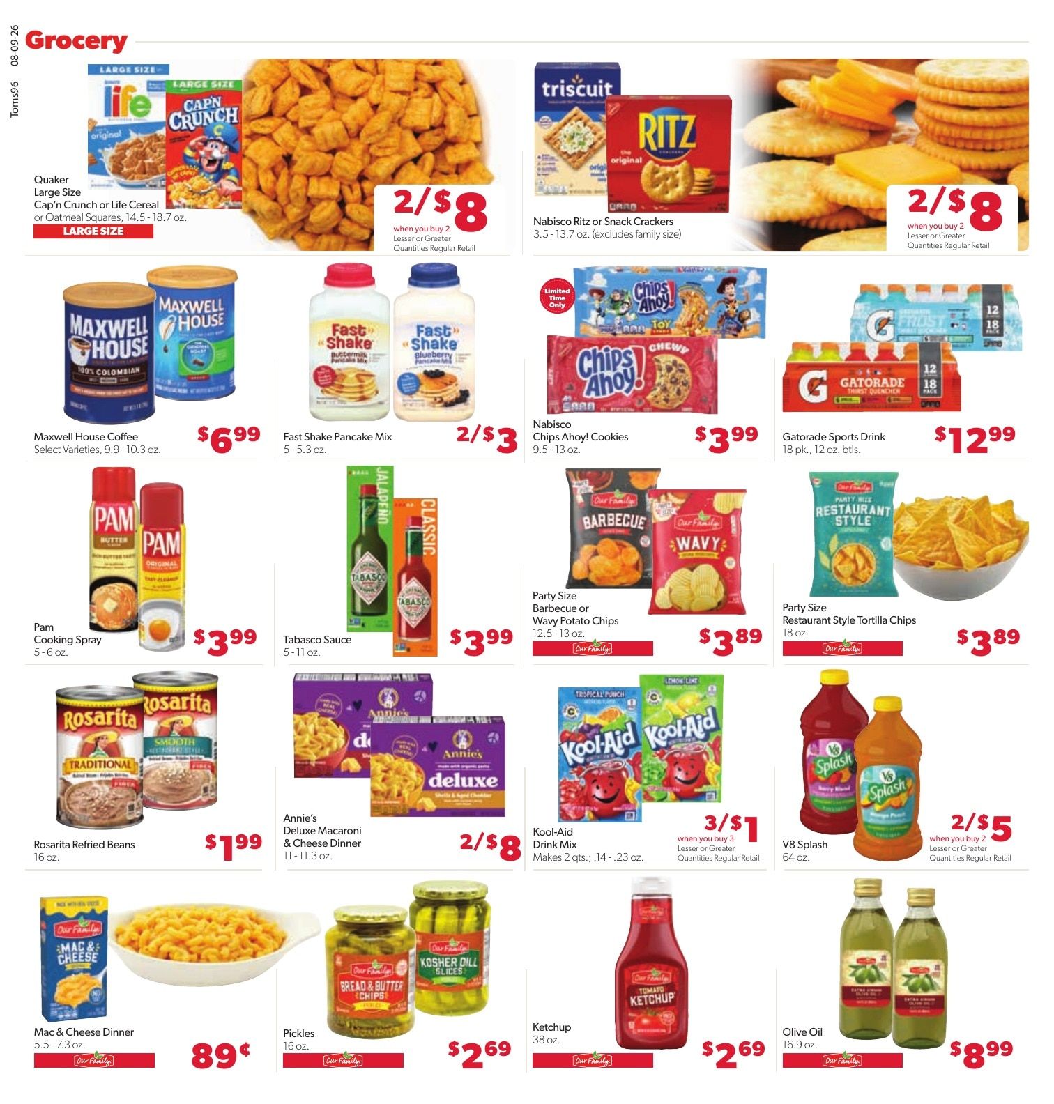 Tom's Food Center (Portland, MI) Weekly Ad August 9 - 15, 2026