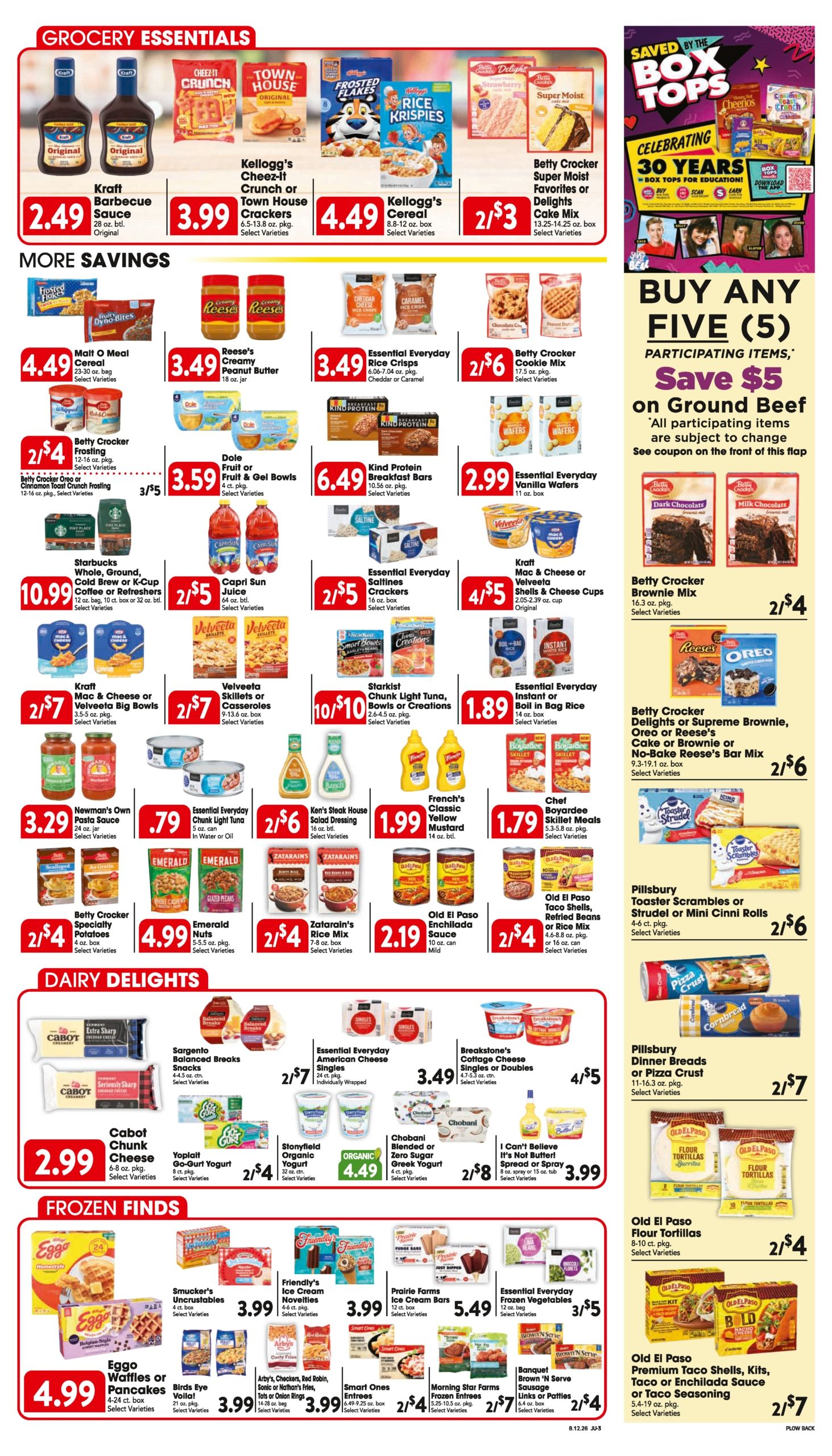 Trout's Jubilee Foods Weekly Ad August 12 - 18, 2026