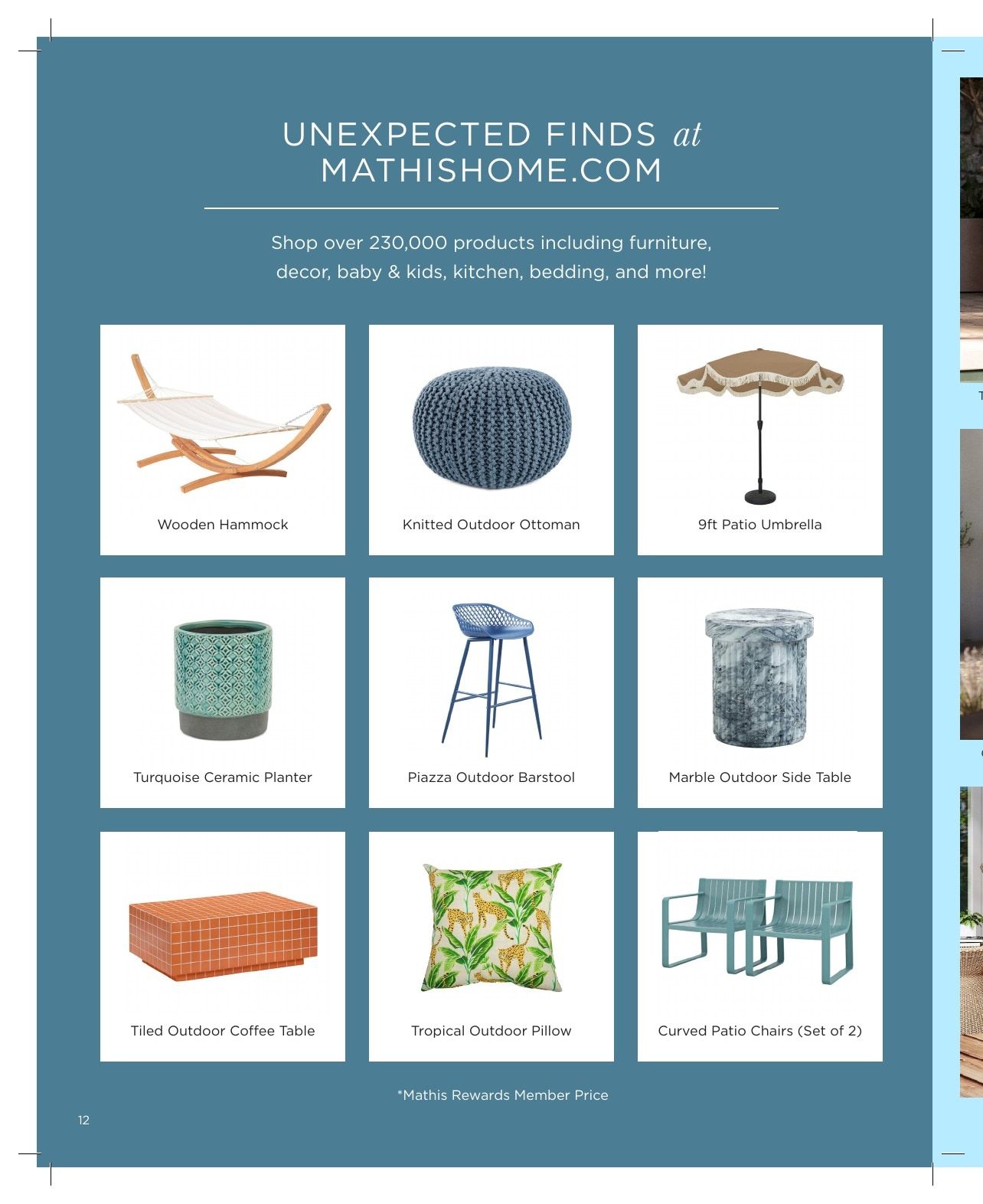 Mathis Home Summer Lookbook Weekly Ad July 31 - September 30, 2026