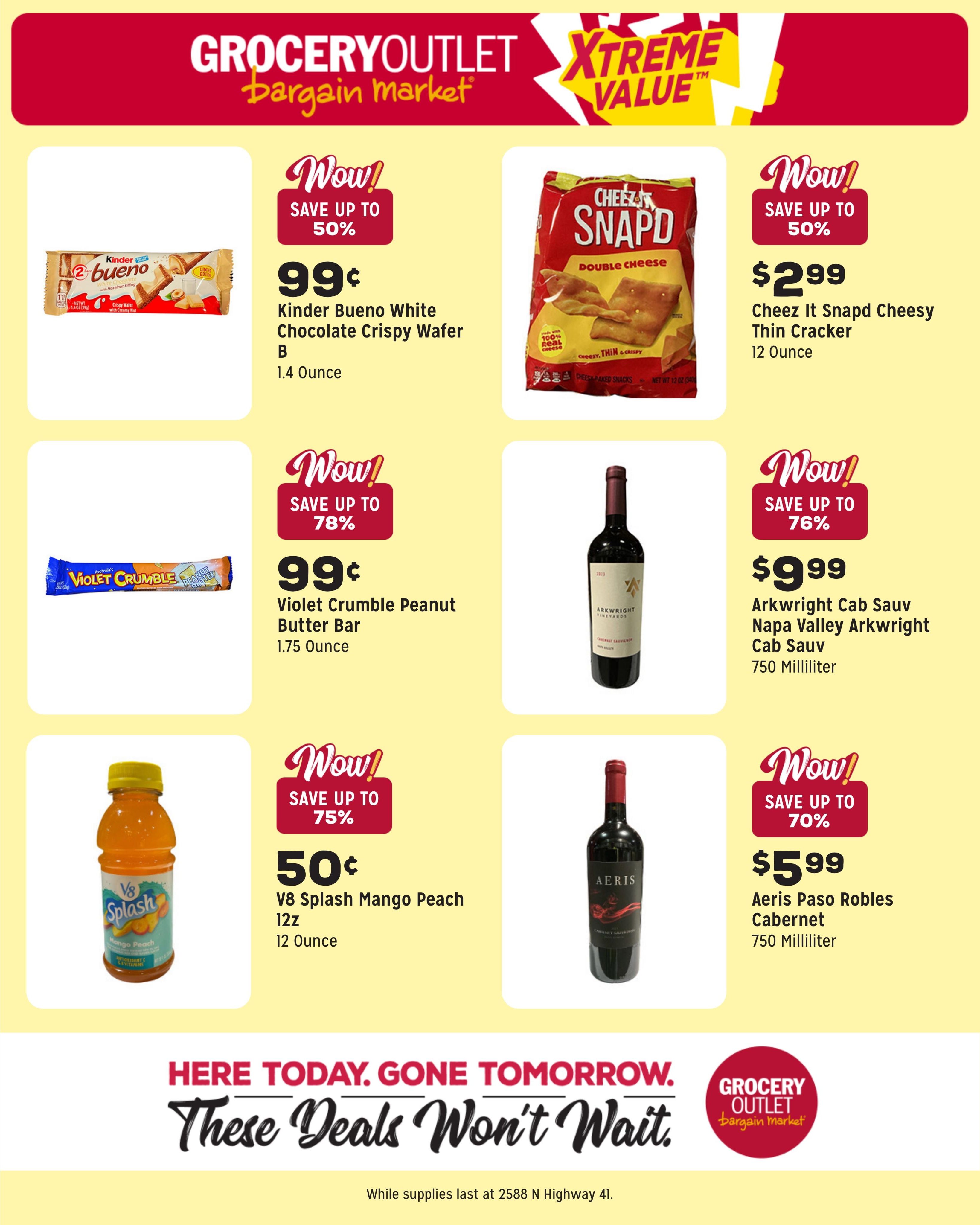 Grocery Outlet (Post Falls–Newman Lake Area, ID–WA) Weekly Ad August 12 - 18, 2026