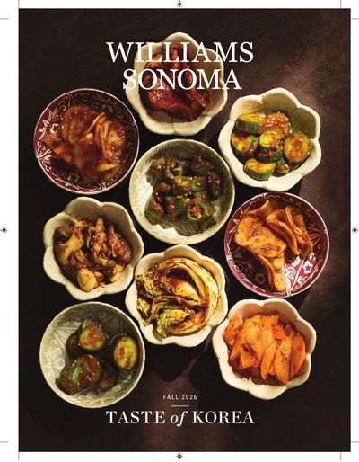 Williams Sonoma Fall Catalog Weekly Ad July 9 - November 30, 2026
