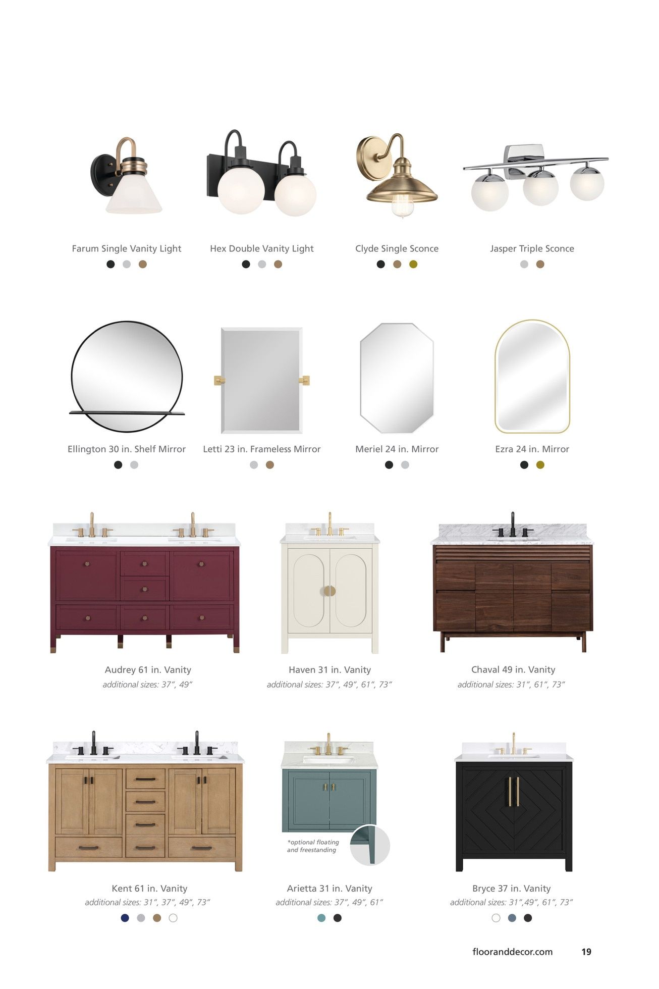 Floor & Decor Bathroom Lookbook Weekly Ad April 9, 2026 - April 8, 2027
