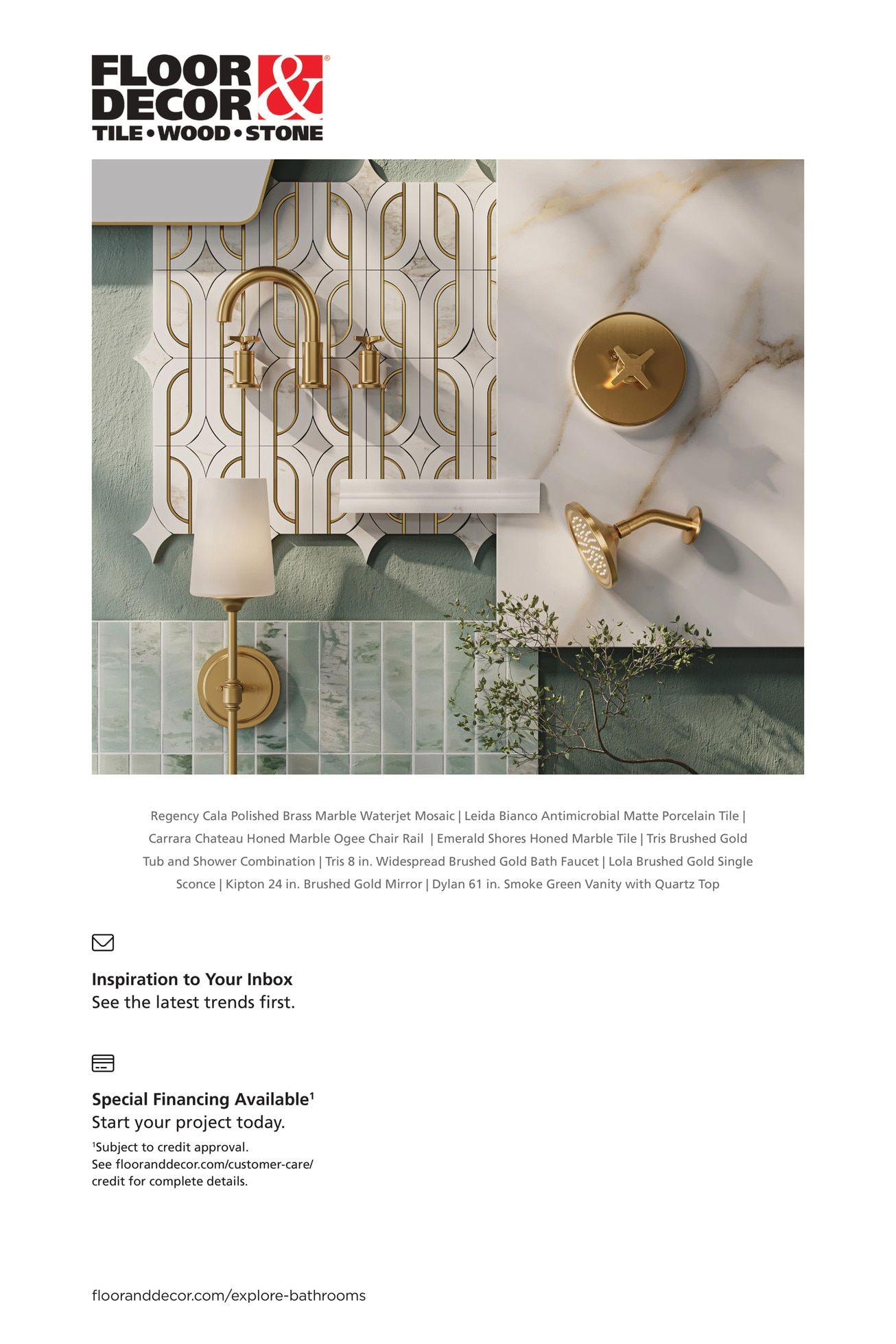 Floor & Decor Bathroom Lookbook Weekly Ad April 9, 2026 - April 8, 2027
