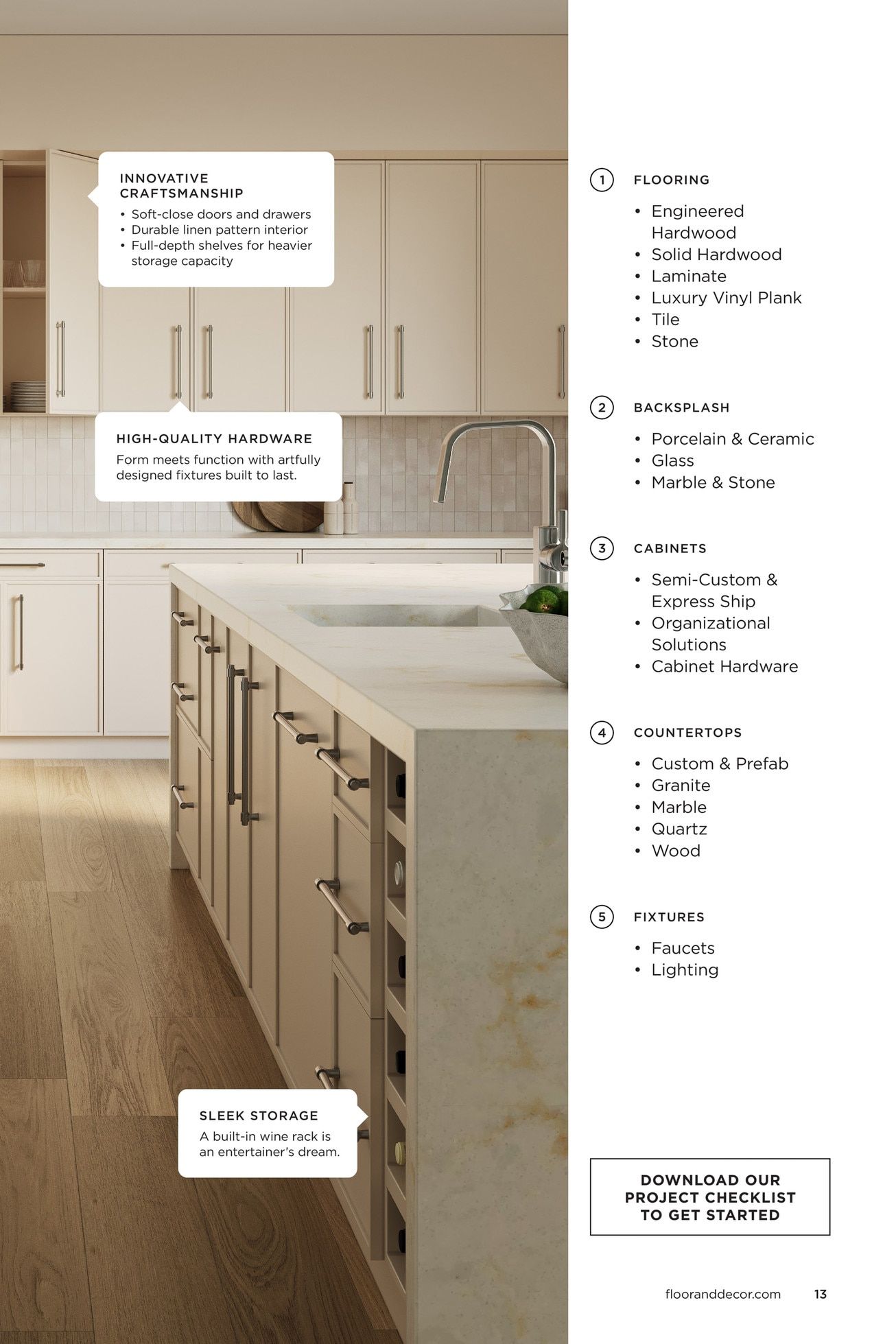 Floor & Decor Kitchen Lookbook Weekly Ad February 16, 2026 - February 15, 2027