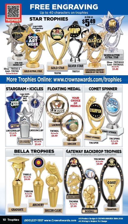 Crown Awards Catalog Weekly Ad December 31, 2025 - December 31, 2026