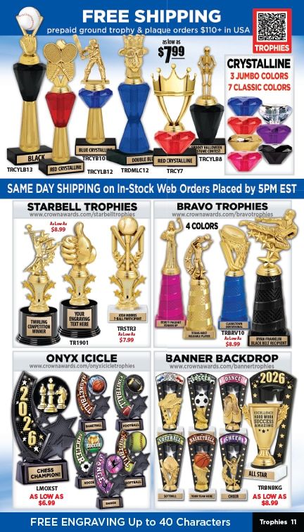 Crown Awards Catalog Weekly Ad December 31, 2025 - December 31, 2026