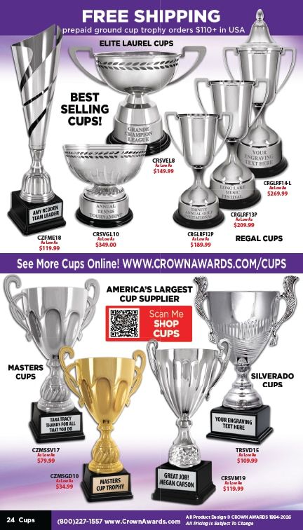 Crown Awards Catalog Weekly Ad December 31, 2025 - December 31, 2026