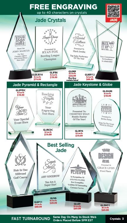 Crown Awards Catalog Weekly Ad December 31, 2025 - December 31, 2026