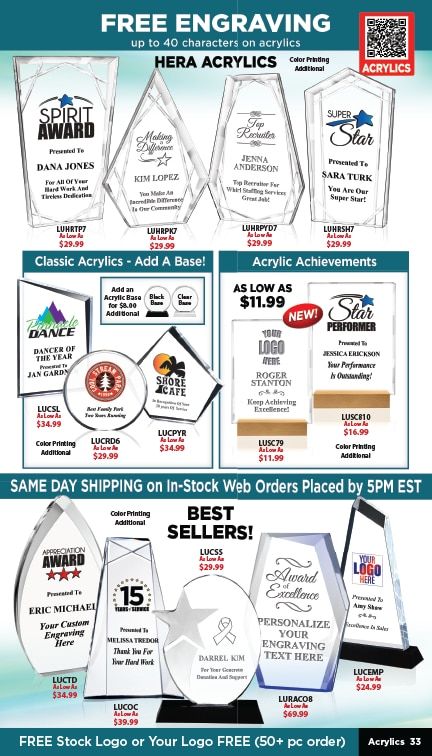 Crown Awards Catalog Weekly Ad December 31, 2025 - December 31, 2026
