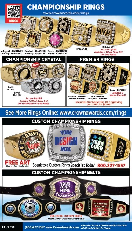 Crown Awards Catalog Weekly Ad December 31, 2025 - December 31, 2026
