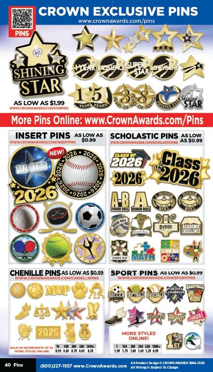Crown Awards Catalog Weekly Ad December 31, 2025 - December 31, 2026
