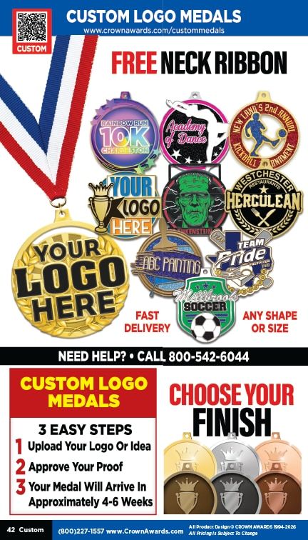 Crown Awards Catalog Weekly Ad December 31, 2025 - December 31, 2026