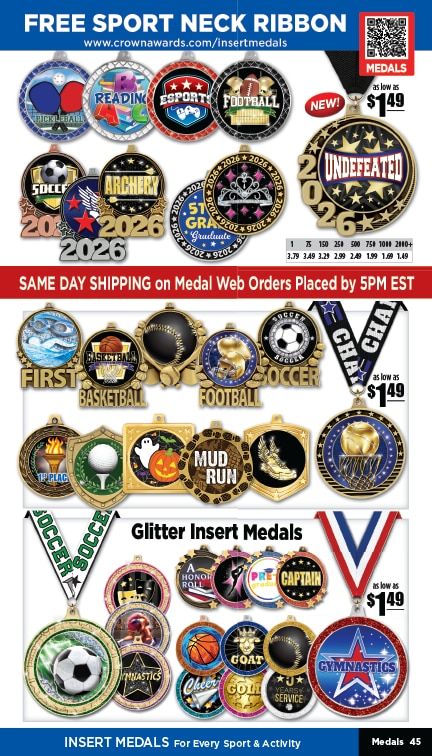 Crown Awards Catalog Weekly Ad December 31, 2025 - December 31, 2026