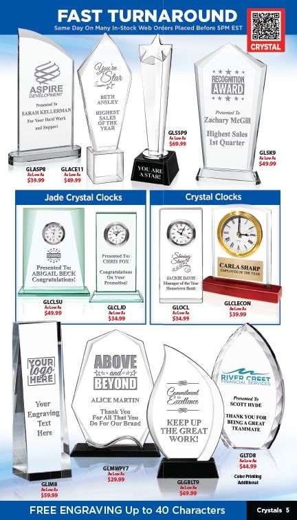Crown Awards Catalog Weekly Ad December 31, 2025 - December 31, 2026